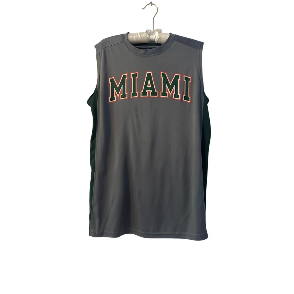 University of MIAMI Hurricanes UM basketball cut men’s jersey SzM lightweight